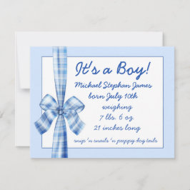 Invitación para niño foto retro arco azul