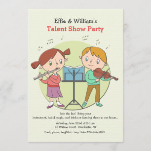 Invitación para Niños Talentosos