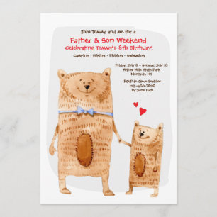 Invitación para padre e hijo