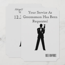 Invitación para Padrino de Boda o Amigo del Novio