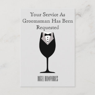 Invitación para Padrino de Boda o Padrino de la Bo