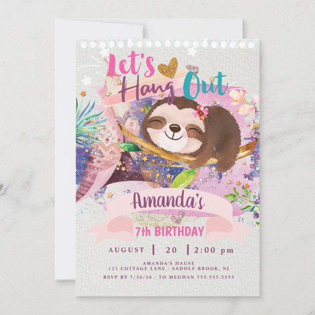 Invitación para pasar el rato, Invitación a la Tee (Anverso)