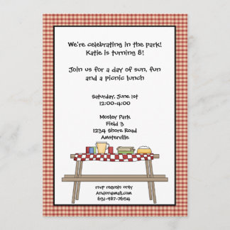 Invitación para picnic