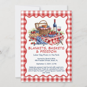 Invitación para picnic por el Día del Trabajo - Pa