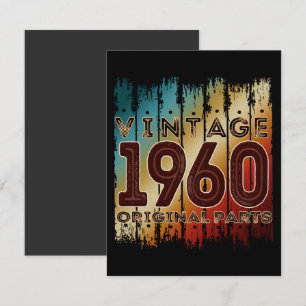invitación para piezas originales de 1960
