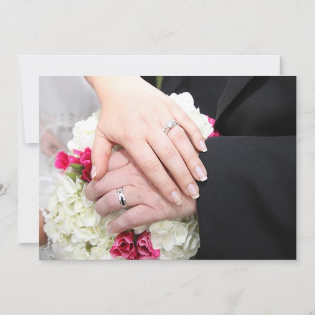 INVITACIÓN PARA QUE LOS NOVIOS SE TENGAN DE LAS MA (Anverso)