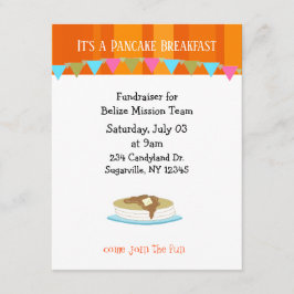 Invitación para recaudación de fondos con desayuno