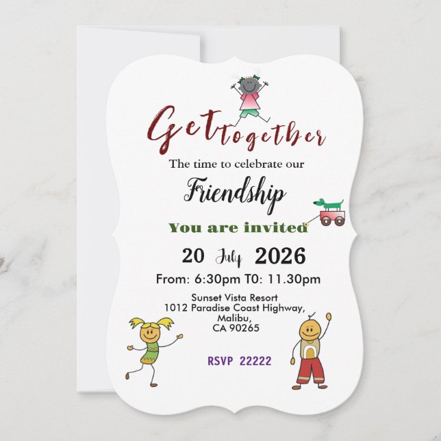 Invitación para reunirse (Anverso)
