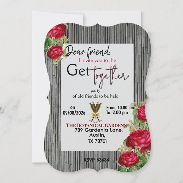 Invitación para reunirse (Anverso)