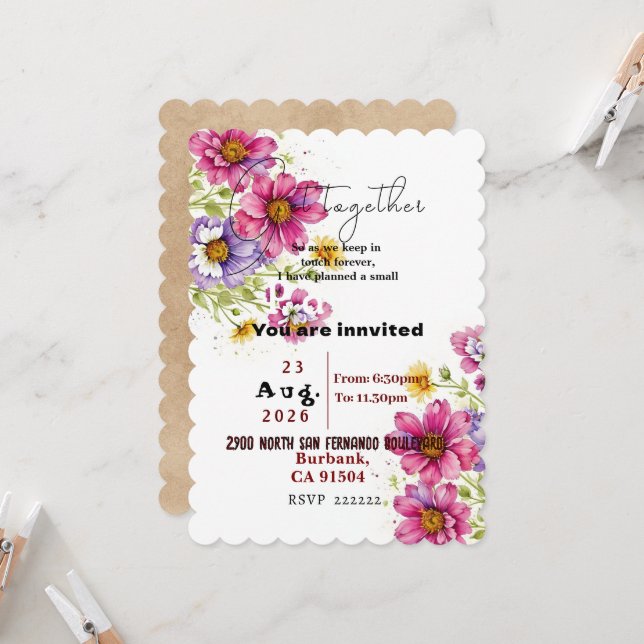 Invitación para reunirse (Anverso/Reverso In Situ)