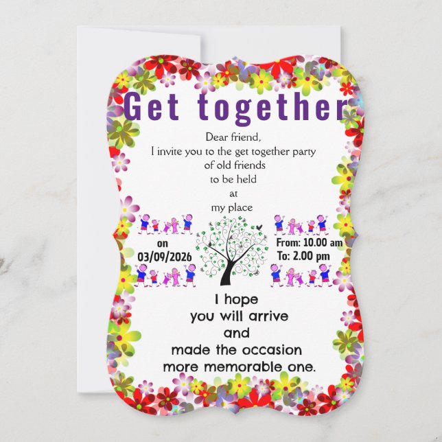 Invitación para reunirse (Anverso)