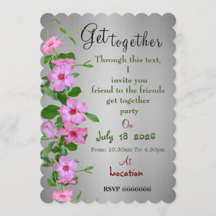 Invitación para reunirse con amigos