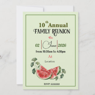 Invitación para reunirse de sandía