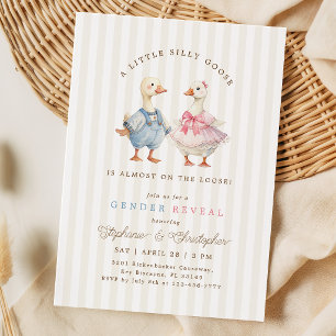 Invitación para Revelación del Sexo de Silly Goose
