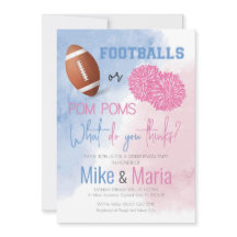 Invitación para revelar el género del fútbol o Pom