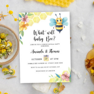 Invitación para revelar el sexo de la abeja