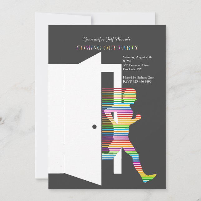 Invitación para Salir del Armario (Anverso)