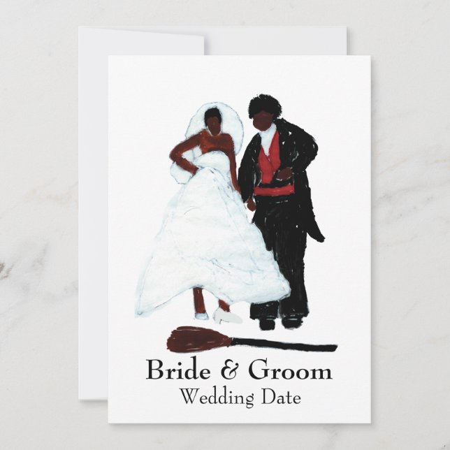 Invitación para Saltar la Escoba (Anverso)