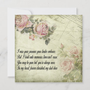 Invitación Para siempre en nuestros corazones: Recordando a p