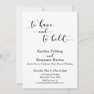 Invitación Para Tener y Para Retener Ceremonia de Recepción e
