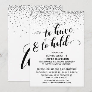 Invitación Para Tener y Para Sujetar Corazones Fiesta de Conf