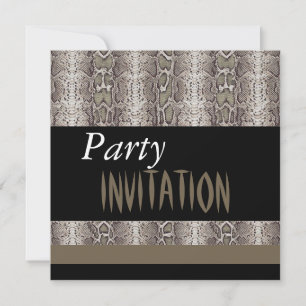 Invitación para todas las ocasiones Animal Piel de