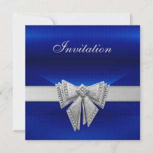 Invitación para todas las ocasiones Arco azul plat