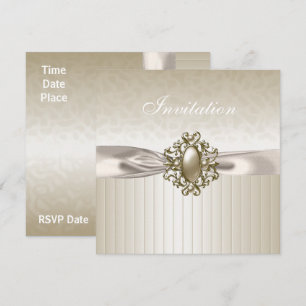 Invitación para todas las ocasiones Biege crema jo
