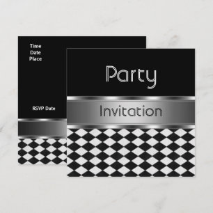 Invitación para todas las ocasiones Diamante Negro
