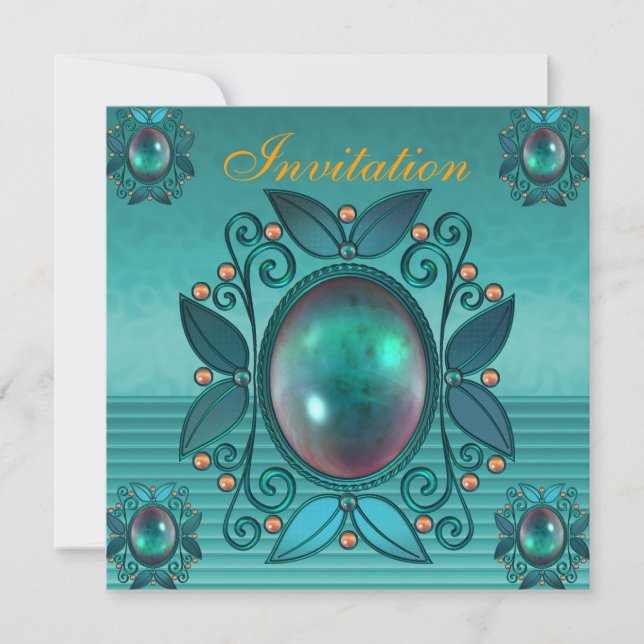 Invitación para todas las ocasiones Joya de Jade (Anverso)