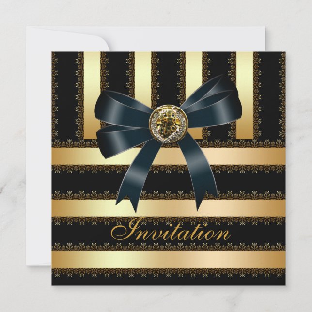 Invitación para todas las ocasiones lazo de raya d (Anverso)