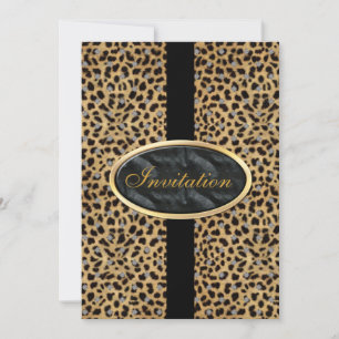 Invitación para todas las ocasiones negro dorado a