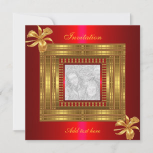 Invitación para todas las ocasiones rico dorado ro