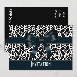 Invitación para todas las ocasiones Vaca animal ne