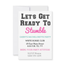 Invitación para tropezar