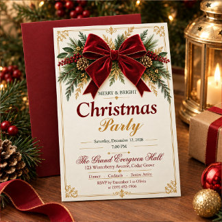 Invitación para una cena de Navidad