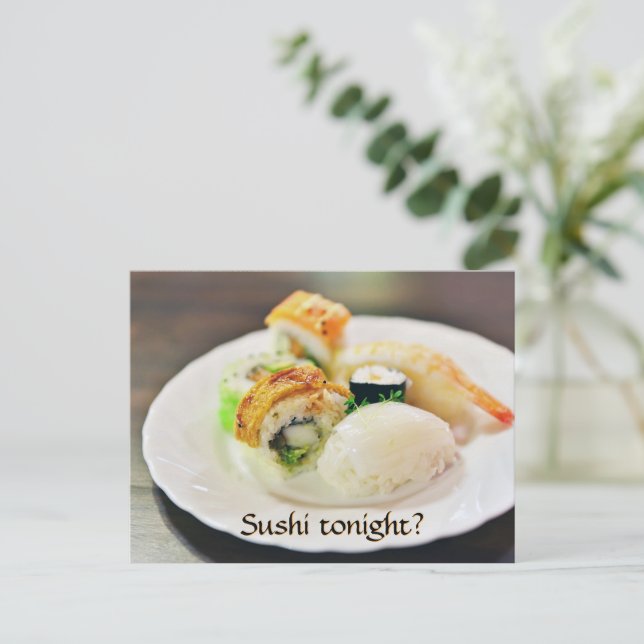 Invitación para una cena romántica (Anverso de pie)