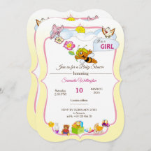 invitación para una ducha de bebé