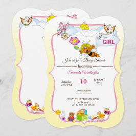 invitación para una ducha de bebé