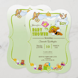 invitación para una ducha de bebé