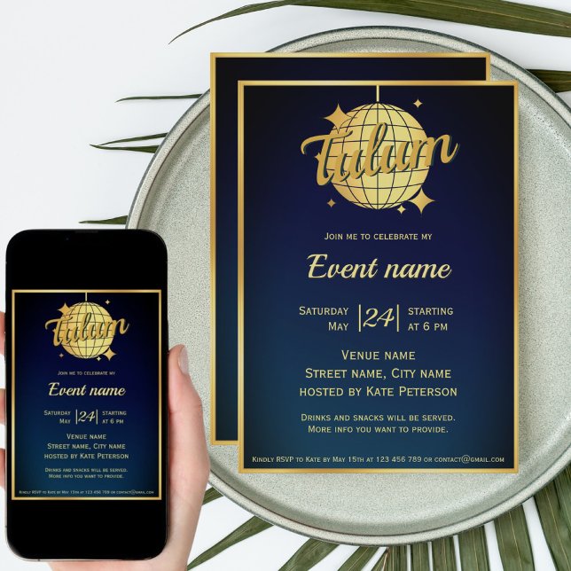 Invitación para una fiesta con tema de Tulum (Subido por el creador)