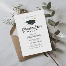invitación para una fiesta de graduación de fotos