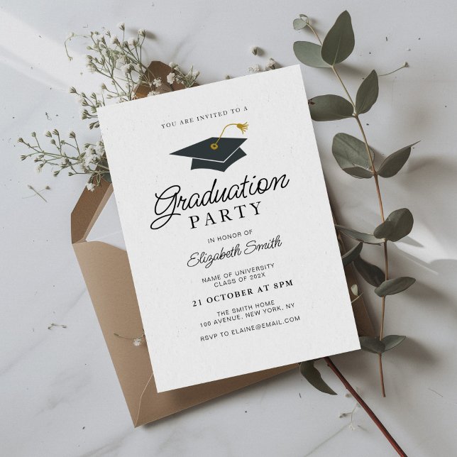 invitación para una fiesta de graduación de fotos  (Subido por el creador)