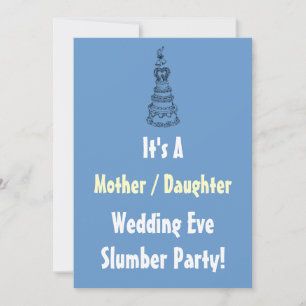 Invitación para una Fiesta de Pijamas de Madre e H