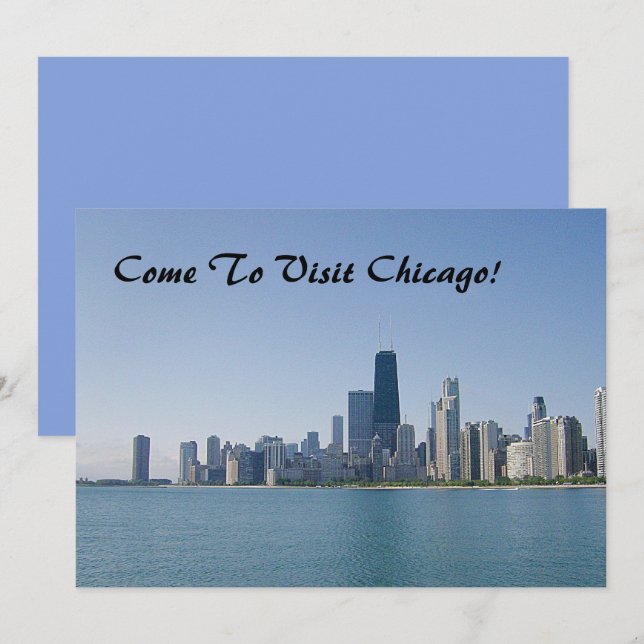 Invitación para visitar Chicago (Anverso / Reverso)
