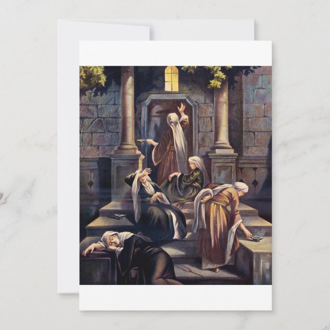 Invitación Parábola de las diez vírgenes (Anverso)