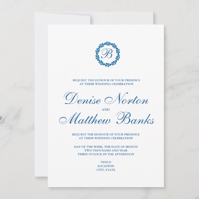 Invitación Paracaidista Azul (Anverso)