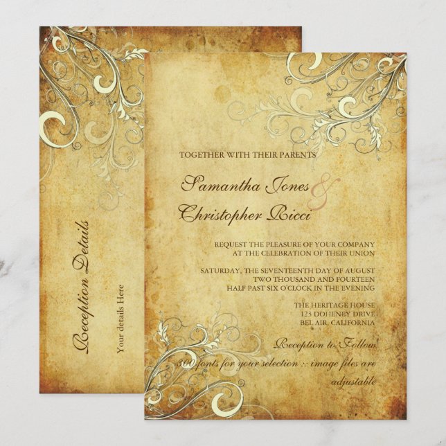 Invitación PARACHE DE CRISTALLA DE VENTAJA DE PixDezines/FAUX (Anverso / Reverso)