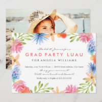 Paradise Grad Luau Invite