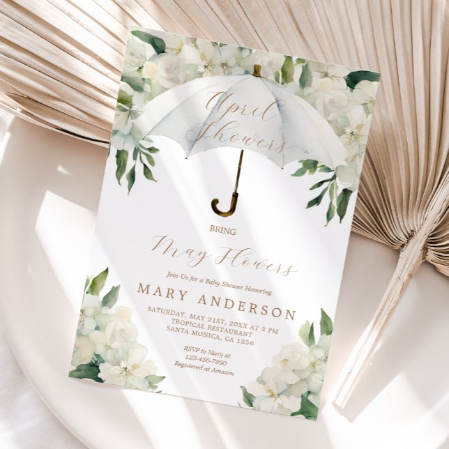 Invitación Paraguas florales Las duchas de abril traen flores (Subido por el creador)